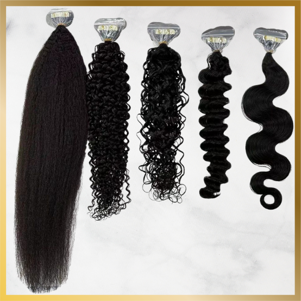 Straight Curl Tape-in extensions