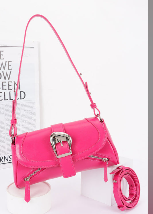 Hot Pink Moto Bag